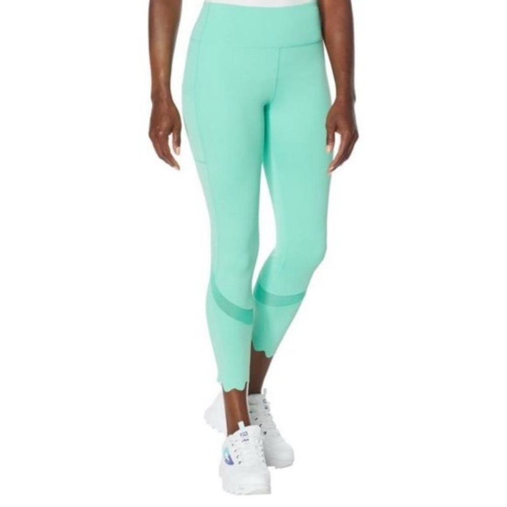 New! FILA “Dreama” Scallop Hem Active Leggings – Mint Green (M, NWT)